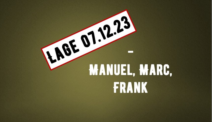 LAGE mit Frank, Manuel und Marc 07.12.23# Satiredauersendung!